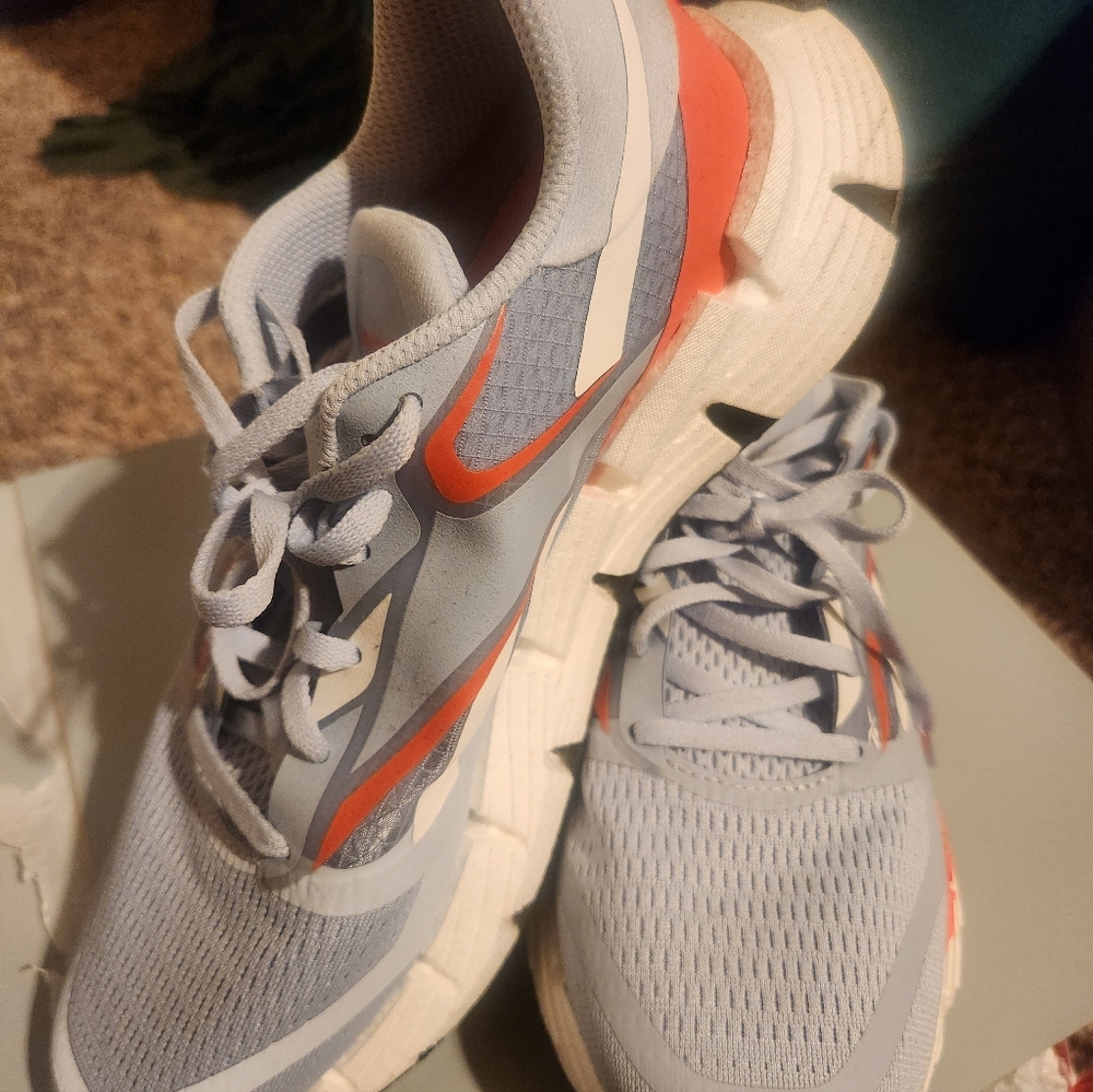 REEBOK Pale Blue and Orange Running Shoes